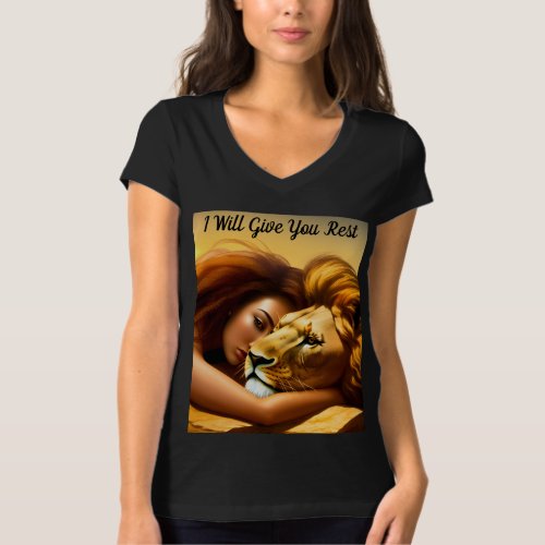 I Will Give You Rest Motivational  T_Shirt