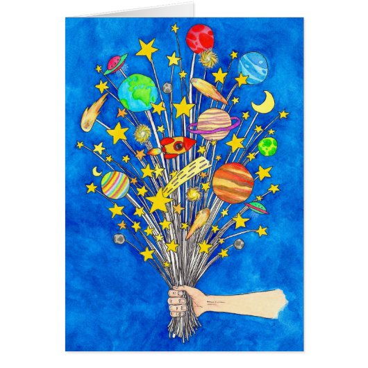 I will give you the moon and the stars card (Front)