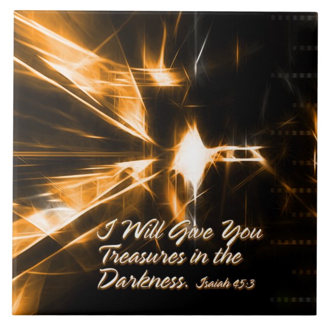 I Will Give You Treasures in the Darkness Tiles (Front)