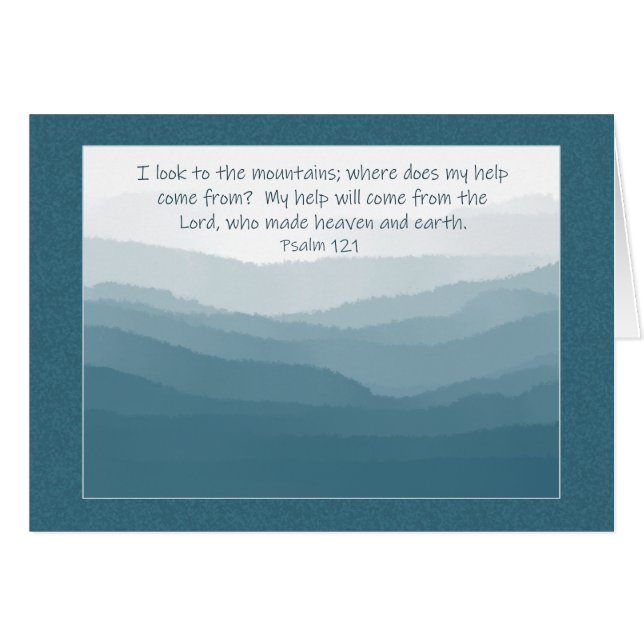 I will look to the mountains  Parakaleo note card (Front Horizontal)