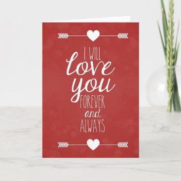 I Will Love You Forever And Always Cute Card