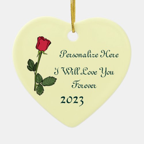 I Will Love You Forever Ornament 2023