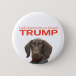 I Will Never Hump On Donald Trump! Button at Zazzle