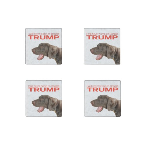 I will never hump on Donald Trump Stone Magnet