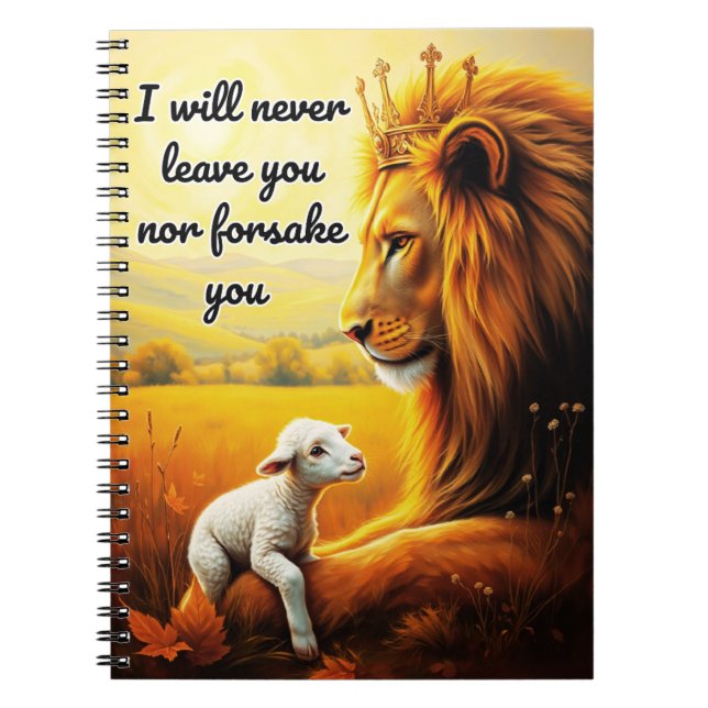 I Will Never Leave You Nor Forsake You Journal (Front)