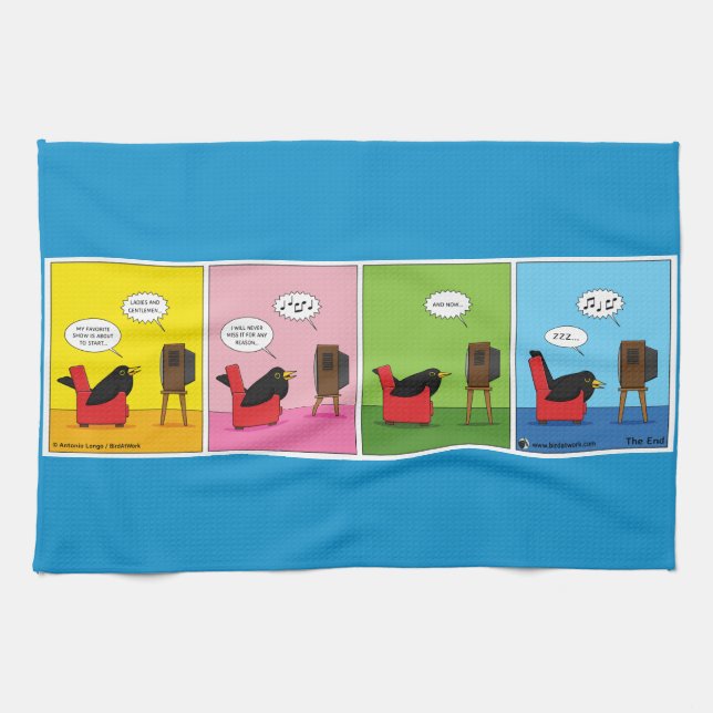 I Will Never Sleep Comic Kitchen Towel (Horizontal)