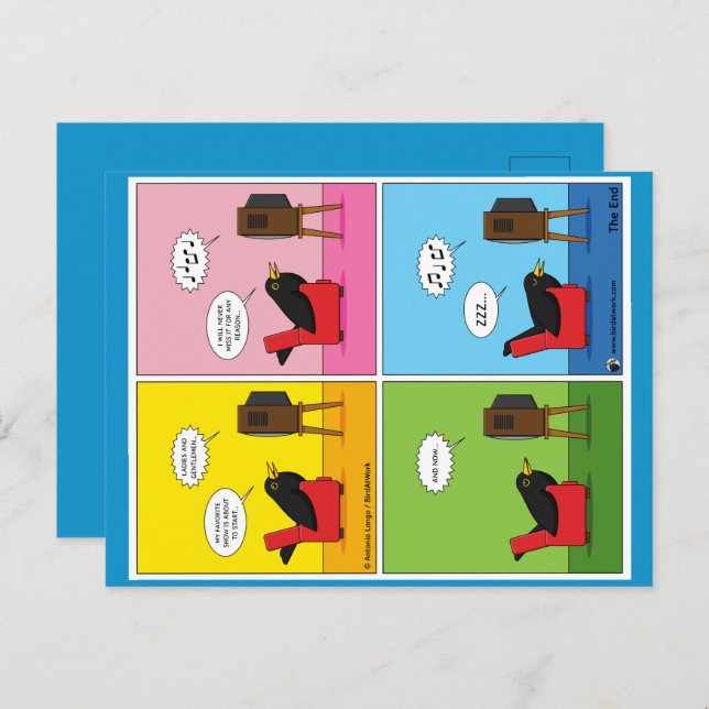 I Will Never Sleep Comic Postcard (Front/Back)