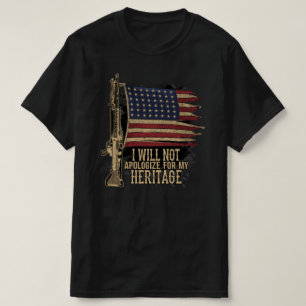 i will not apologize  for my hertage veterans day T-Shirt