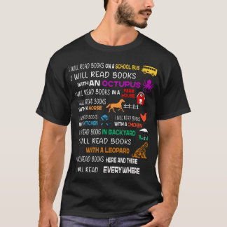 I Will Read Books On A Boat Everywhere Kids Readi T-Shirt