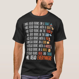 I Will Read Books On A Boat Everywhere Reading Boo T-Shirt