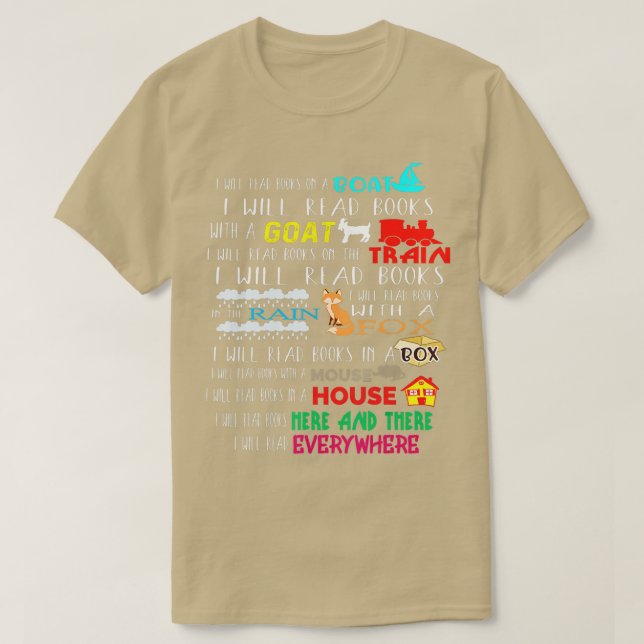 I Will Read Books On A Boat  Everywhere Reading Gi T-Shirt (Design Front)