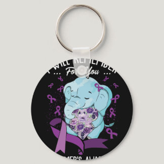 I Will Remember For You Alzheimer's Awareness Keychain
