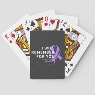 I Will Remember For You - Alzheimer's Awareness Poker Cards