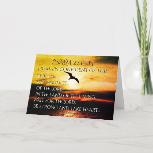 I will see the goodness of the Lord Psalm 2713_14 Card