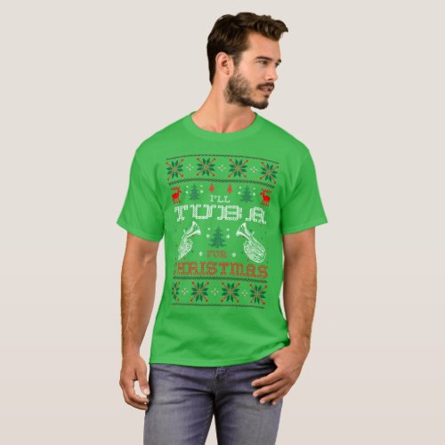 I Will Tuba For Christmas Ugly Sweater Tshirt