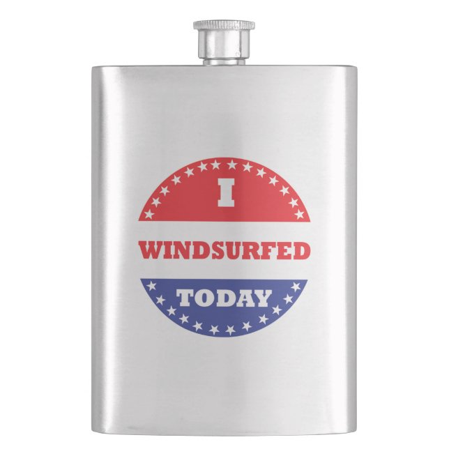 I Windsurfed Today Flask (Front)