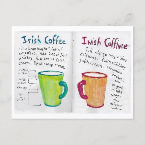 I Wish Coffee recipe card