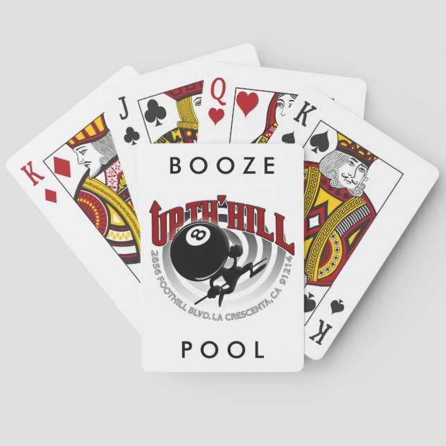 I Wish I Had A Deck Of Up Th' Hill Playing Cards (Back)