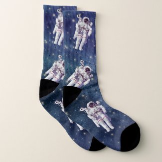 I WIsh I Were An Astronaut Space Socks