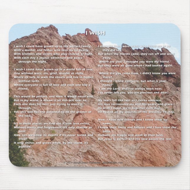 I Wish Mousepad (Front)