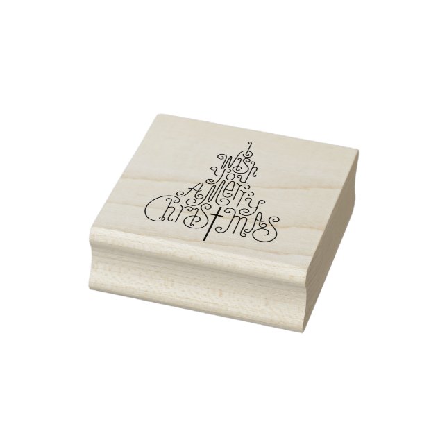 I wish you a merry Christmas Rubber Stamp (Stamp)