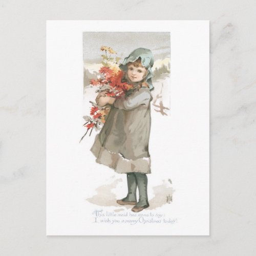 I Wish You a Merry Christmas Today Holiday Postcard
