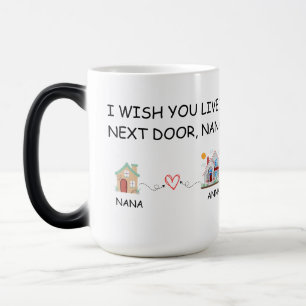 I Wish You Lived Next Door Mug, Personalized Mug