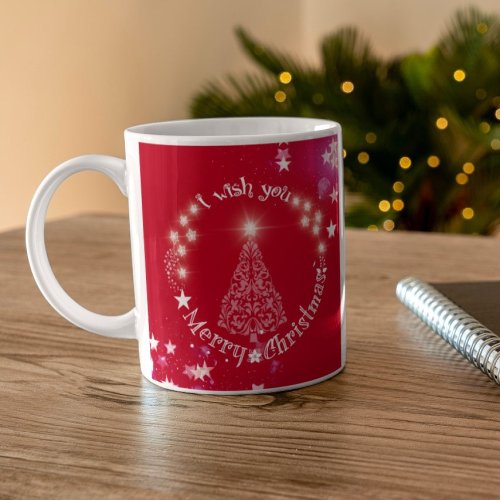 I Wish you Merry Cristmas Red Coffee Mug