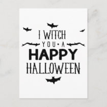 I witch you a happy Halloween Postcard