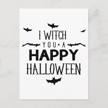 I witch you a happy Halloween Postcard
