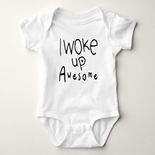 I Woke Up Awesome Baby Tee (Front)