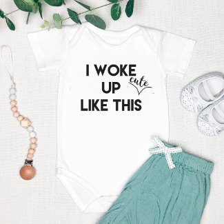 I Woke Up - cute - Like This | Funny Quote