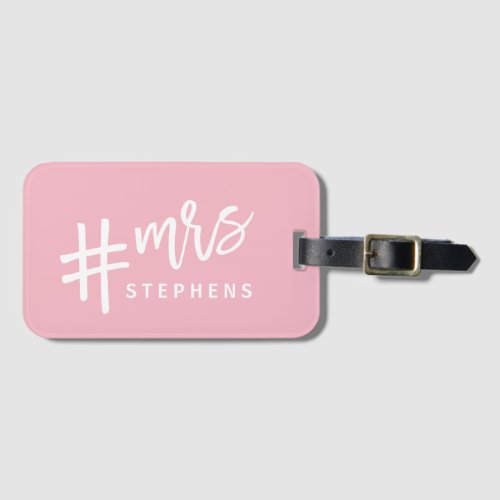 I woke up like this married MRS Luggage Tag