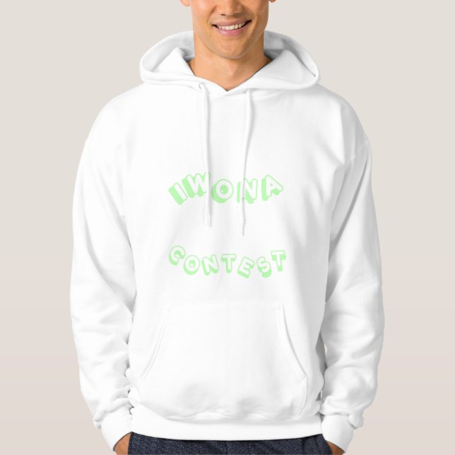 I Won A Contest Pastel Green Men’s Hoodie (Front)