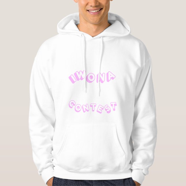 I Won A Contest Pastel Pink Men’s Hoodie (Front)