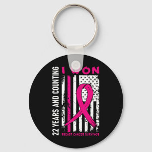 I Won Breast Cancer Survivor 22 Year Anniversary C Keychain