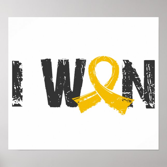 I Won Childhood Cancer Poster (Front)