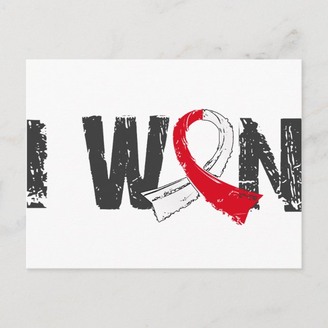 I Won Oral Cancer Postcard (Front)