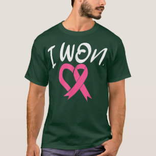 I Won Survivor Breast Cancer Awareness Month Pink  T-Shirt