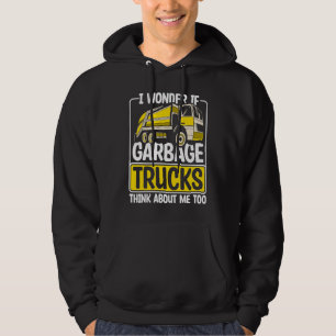 I Wonder If Garbage Trucks  Recyling Outfit for To Hoodie