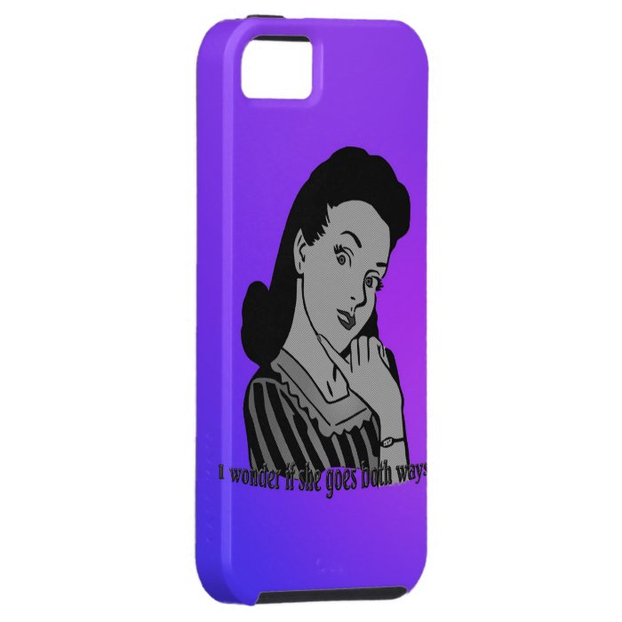 I wonder if she goes both ways? iPhone 5 case