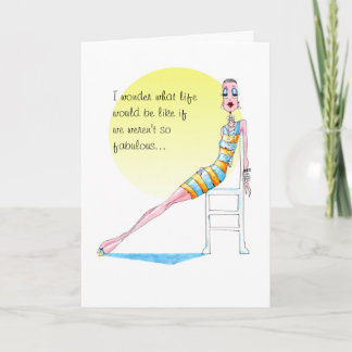 I wonder what life would be like letterpress thank you card