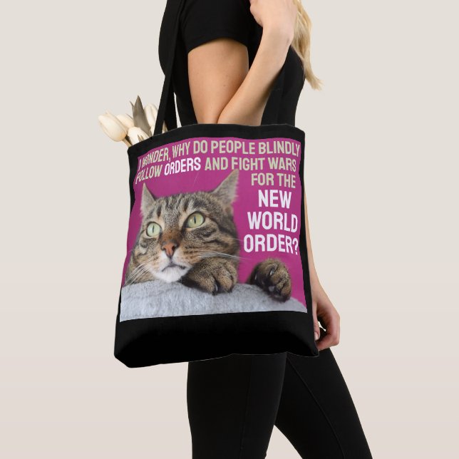 I Wonder Why Tote Bag (Close Up)