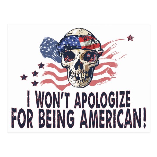 I won't apologize for being American Gear Postcard