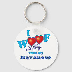 I Woof Havanese Keychain