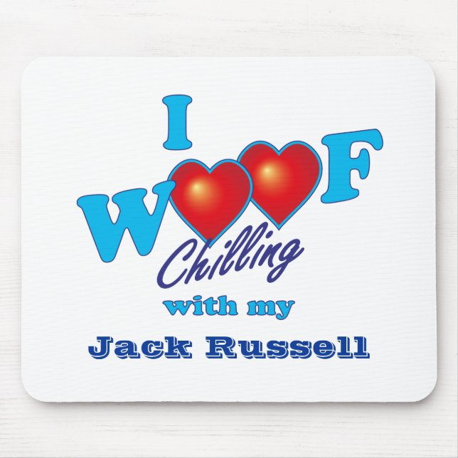 I Woof Jack Russell Mouse Pad (Front)