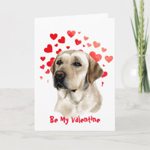 I Woof Love You Golden Retriever Dog Valentine Holiday Card