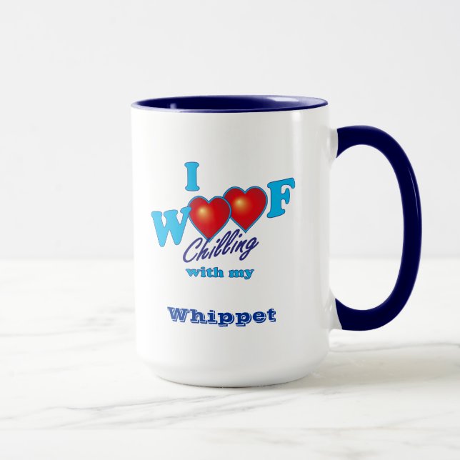 I Woof Whippet Mug (Right)