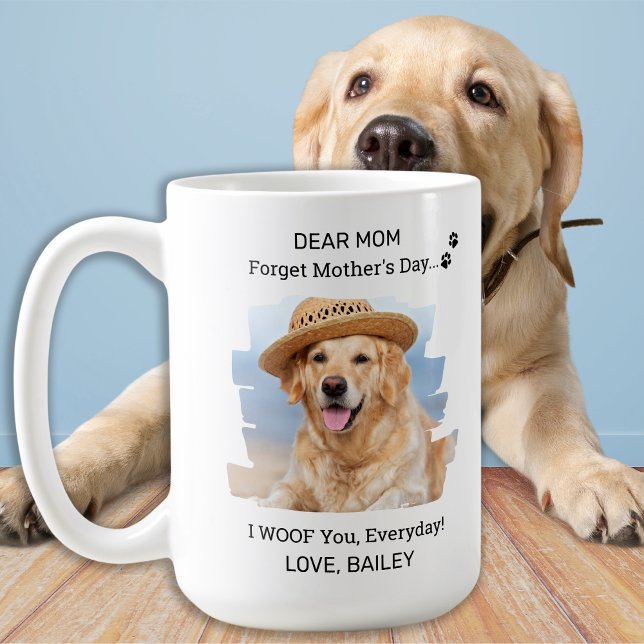 I Woof You Dog Mom Happy Mother's Day Pet Photo Coffee Mug (Creator Uploaded)