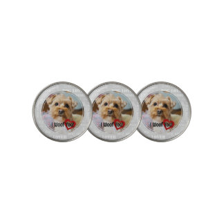 "I Woof You" Dog Theme Golf Ball Marker